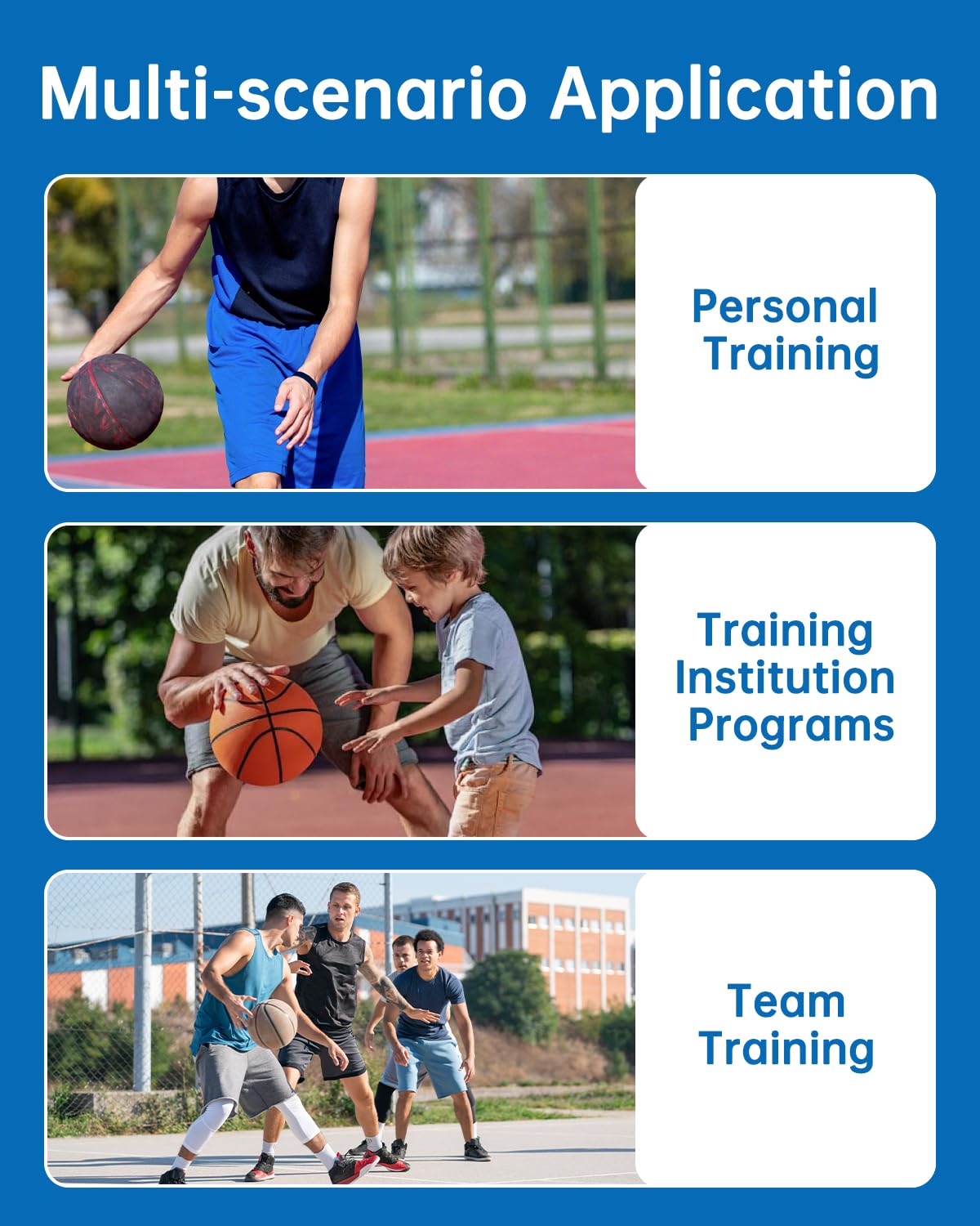 ZVD Portable Basketball Training Mat - Non-Slip Footwork Agility Mat for All Ages & Skill Levels, Durable Basketball Footwork Training Equipment to Improve Speed, Strength, Coordination