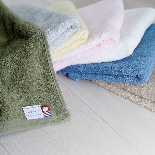 Miniatura 6 de Imabari Towel Toalla de mano natural certificada, 10 hojas, 100% algodón, fabricada en Japón, 12.5 x 36.6 pulgadas, color blanco, con manual en