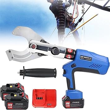 150KN/180KN/250KN Cordless Cable Cutter Hydraulic Cable Cutter, Rechargeable Ratchet Cable Cutter, Electric Wire Cutter for Aluminum & Copper Cable, for Cu/Al Cable and Armoured Cable,85C