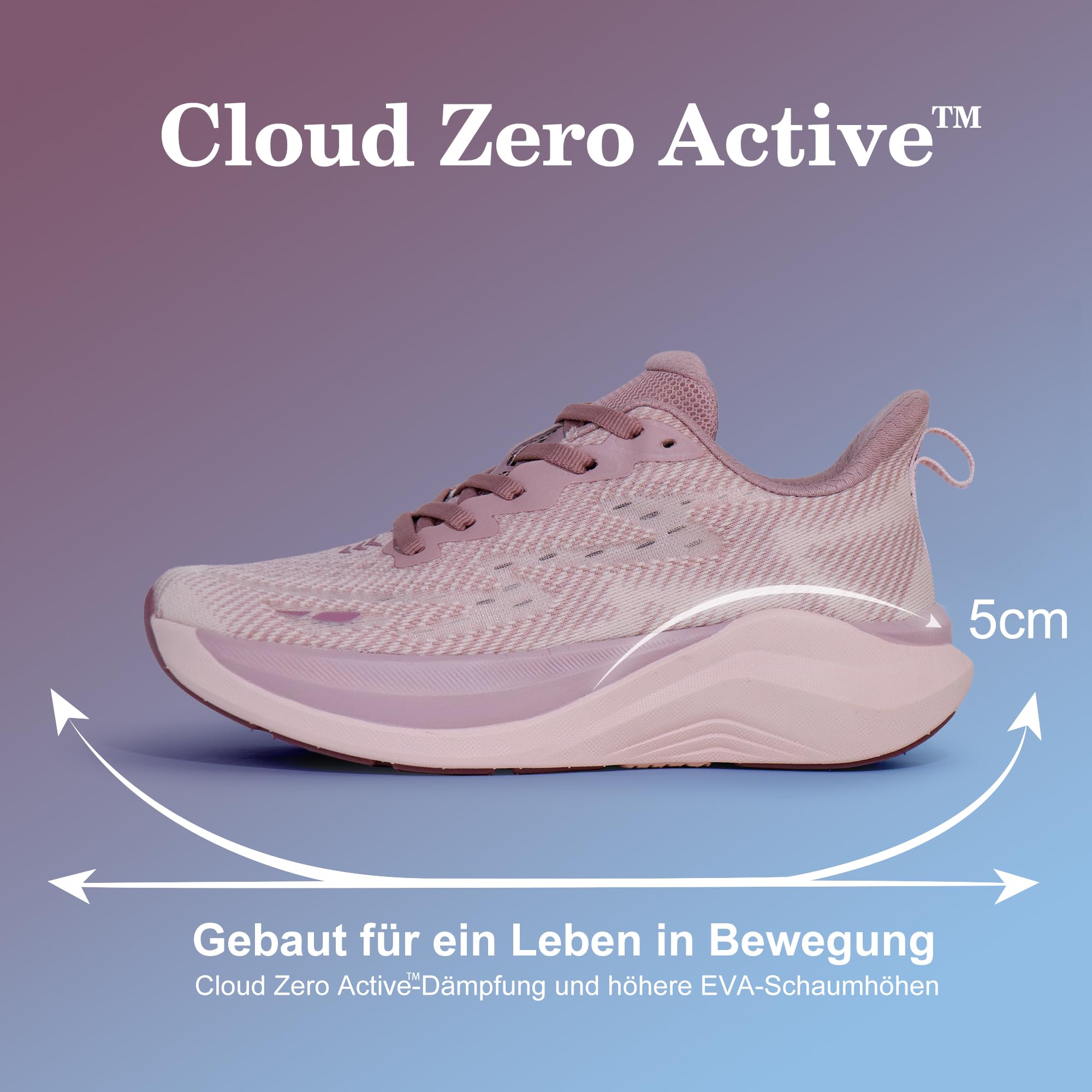 Hawkwell Zapatillas Deportivas Transpirables Cloud Zero Active Cushion para Mujer, para Caminar, a la Moda, para Gimnasio, para el Trabajo médico