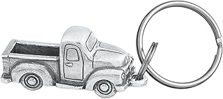 DANFORTH - Pickup Truck Keyring - Pewter - Key Fob - 2 Inches - Handcrafted - Made in USA