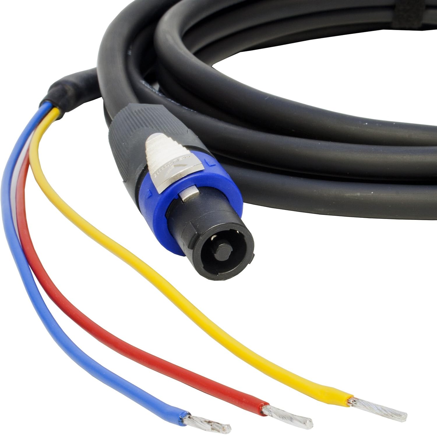 REL/MJ Acoustics 3 Wire Sub Speaker Cable. Neutrik Speakon to Bare end