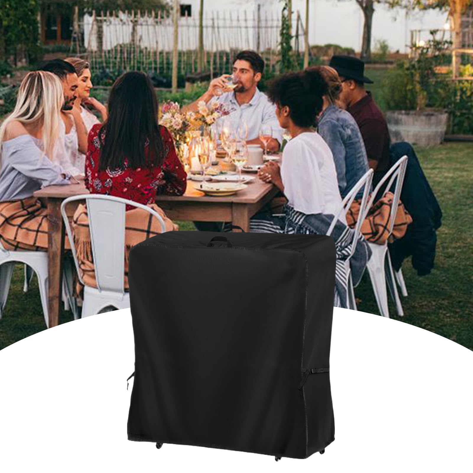 Outdoor-TV-Ständer-Abdeckung – TV-Bildschirmschutzabdeckungen für draußen, staubdicht, für Terrasse, Rasen, Hinterhof, Hof, Hof