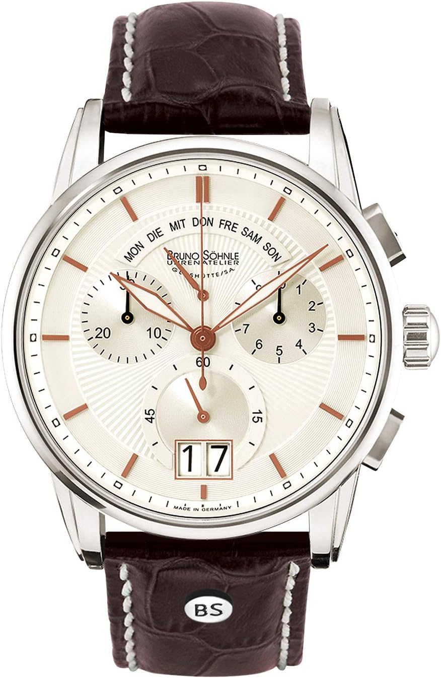 Kronsegler Vertigo - Orologio Automatico Placcato Oro Con Quadrante Onice E Cinturino In Pelle