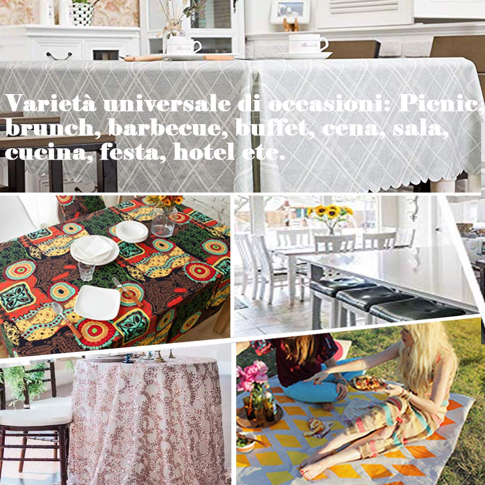 Manteles rectangulares Impermeables,Mantel de Bosque Tropical de río 3D Mantel de Mesa fácil de Limpiar para el hogar Cocina Comedor Jardín Niños Fiesta Boda Decorativo(Verano Verde,140x160c