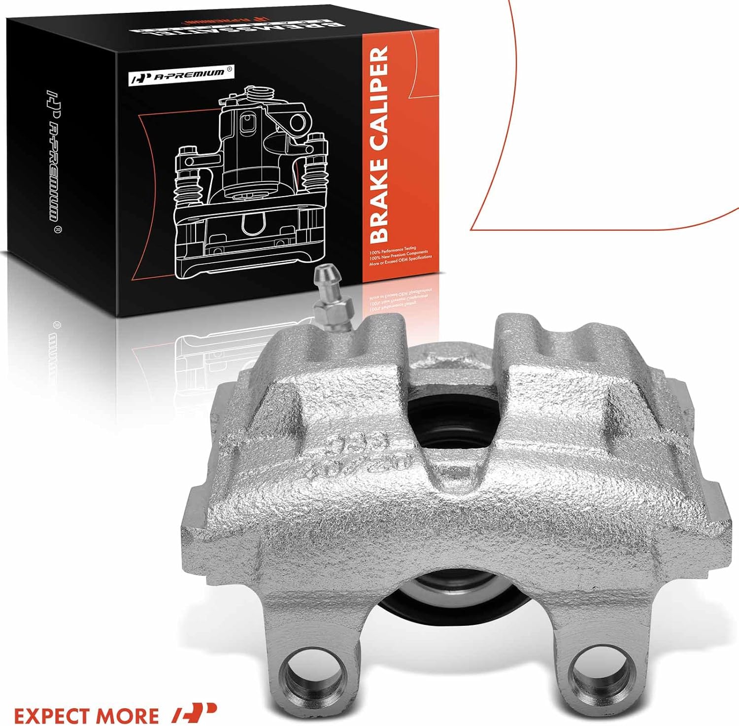 A-Premium Disc Brake Caliper Assembly Without Bracket Compatible with Select BMW Models - E82 128i 2008 2009 2010 2011 2012 2013, L6 3.0L - Rear Right Passenger Side