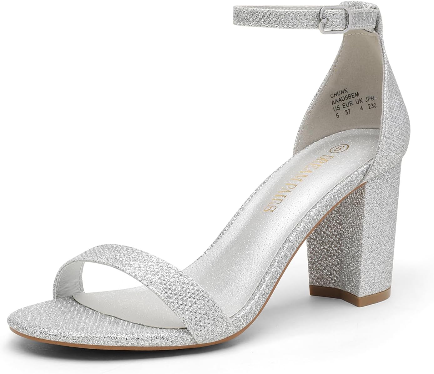 Women's Chunk Low Heel Pump Sandals
