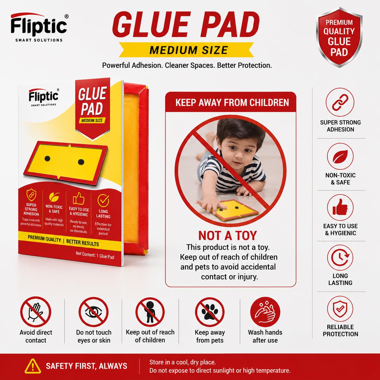 Fliptic Yellow Sticky Traps - Pest Control -5