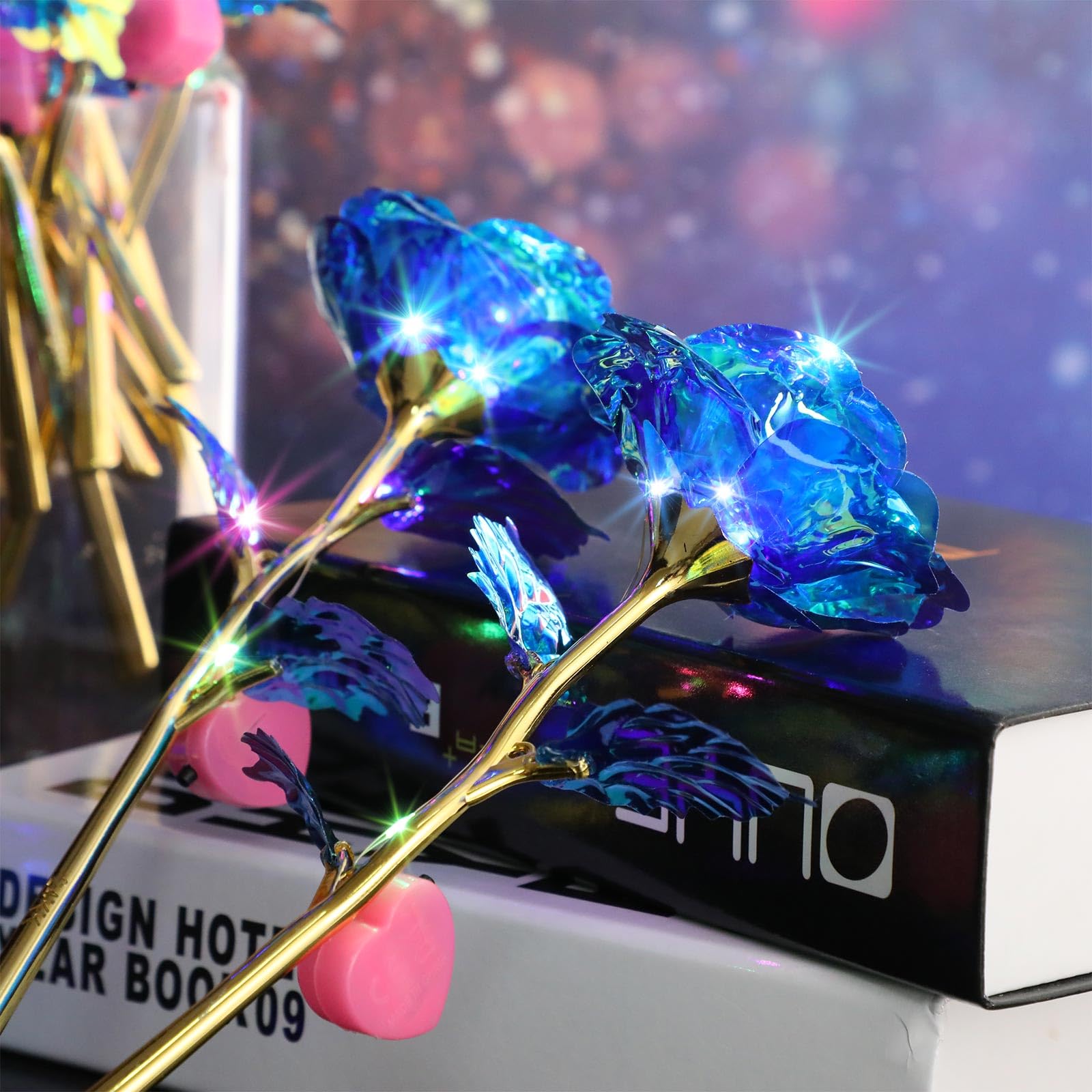 Rosa Eterna Con Luz LED – Flor Encantada En Cúpula De Cristal, Regalo Original Para El Día De La Madre