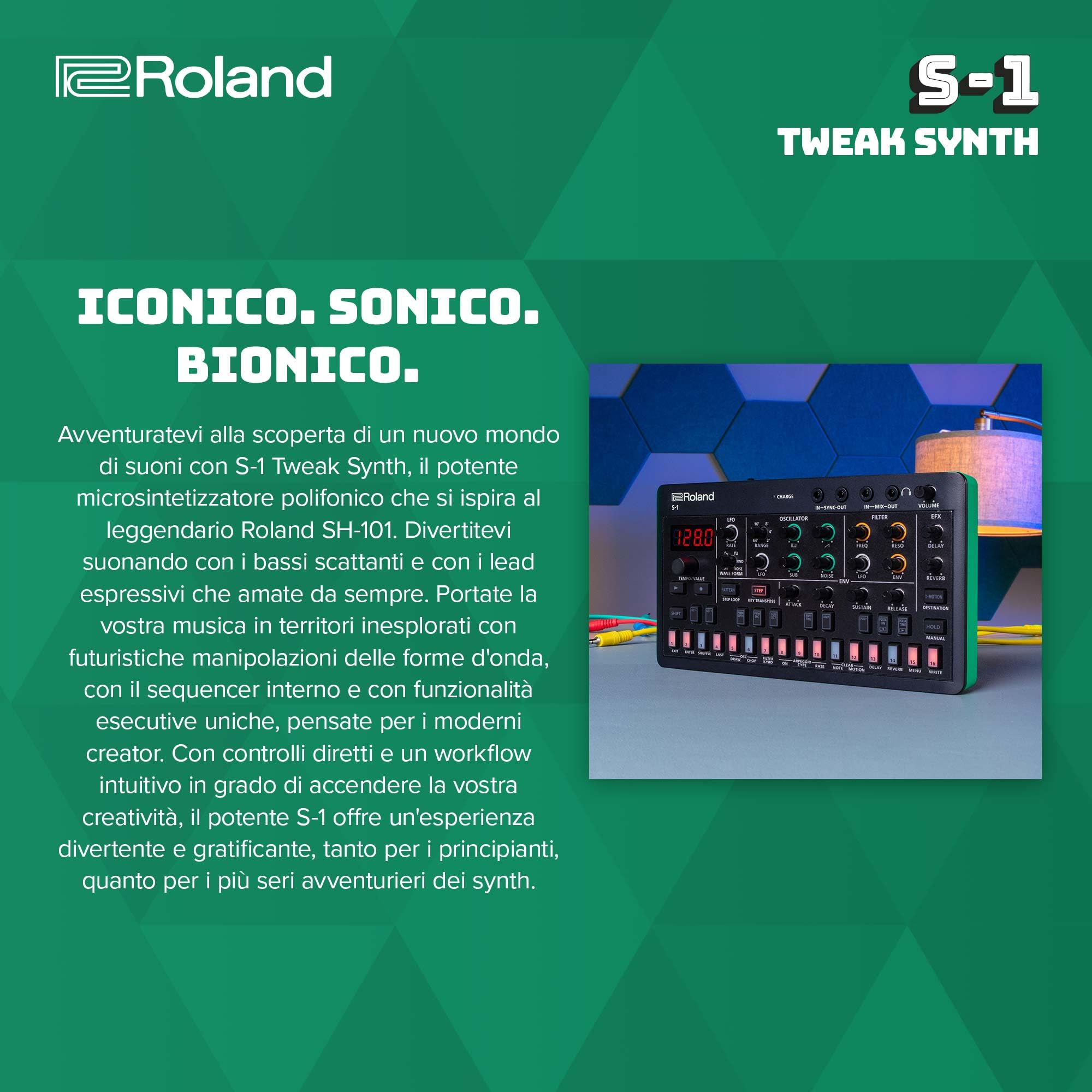 Roland AIRA Compact S-1 Tweak Synth | Micro Polysynth Ultra