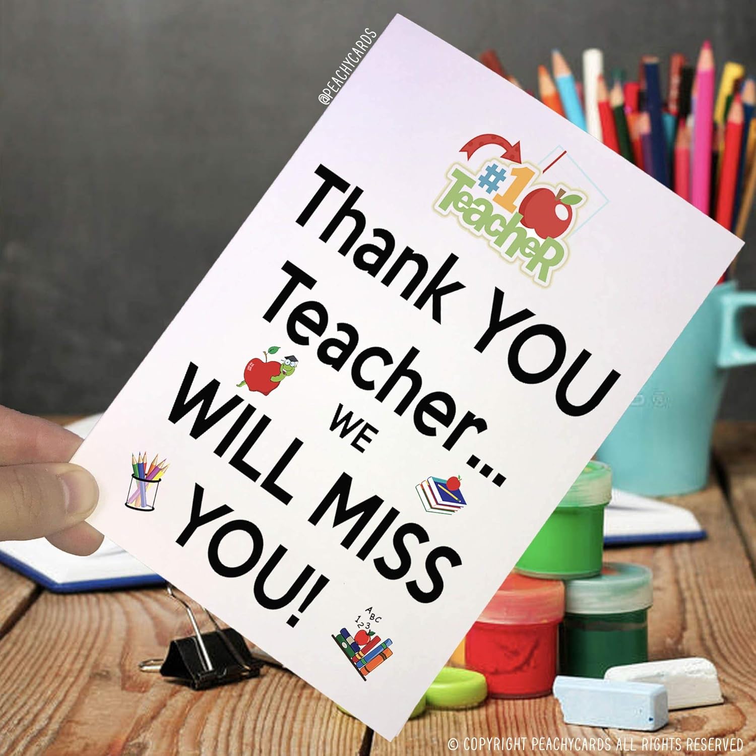 Teacher Cards, Thank You Teacher We Will Miss You, Teaching Assistant