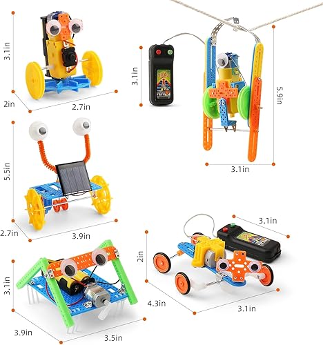 Miniatura 4 de STEM Robotics - Kits de ciencia para niños de 6 a 8 años, niñas de 8 a 12 años, kit de construcción de robots para niños de 8 a 10 años, actividades