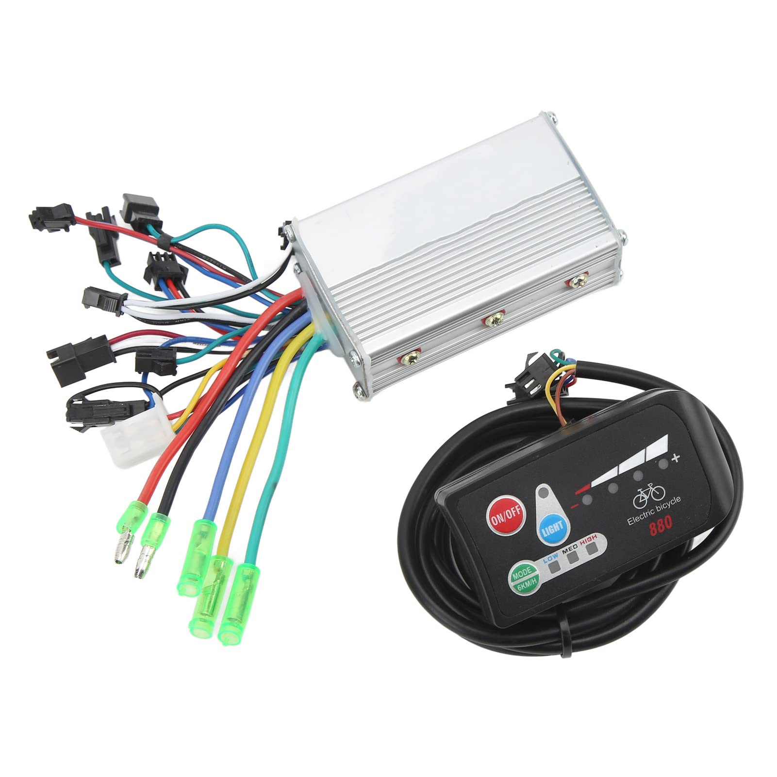 Electric Bike Brushless Controller Kit, 250W 350W Electric Bike Controller Panel Set 48V 13A Replacement Part for Electric Scooters-image-2