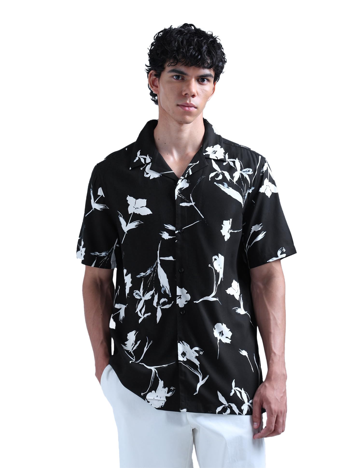 flying machine Men's Regular Fit Shirt | Printed | Short Sleeves | Shirt for Man-picture-36