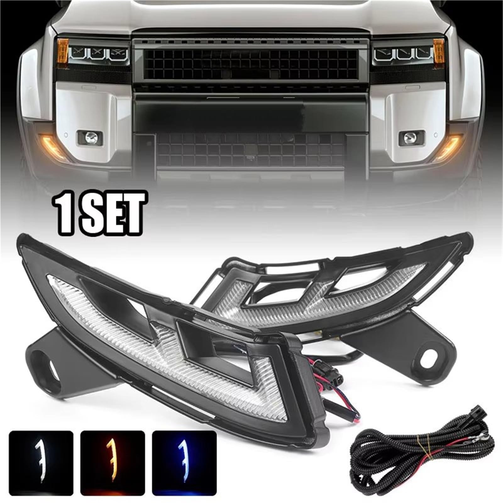 Genérico intermitente automóvil Para Toyota Para Land Para Cruiser Para Prado J250 LC250 2024 2025 12V Faro Delantero LED Antiniebla Luz Señal Giro Circulación