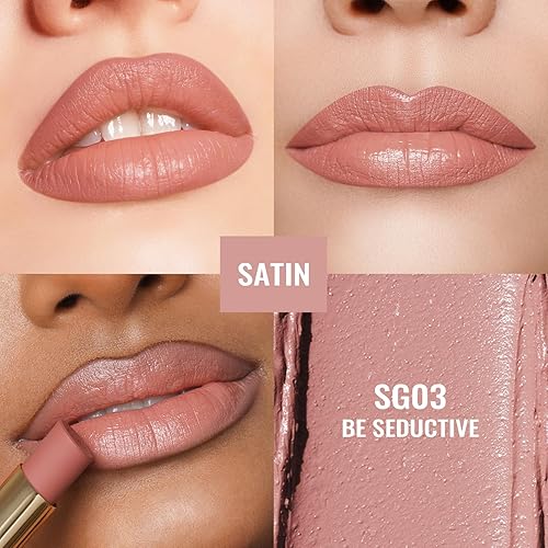 Vista 125 de Oulac Sensual Glow Color Rich Satin Lipstick Set 3