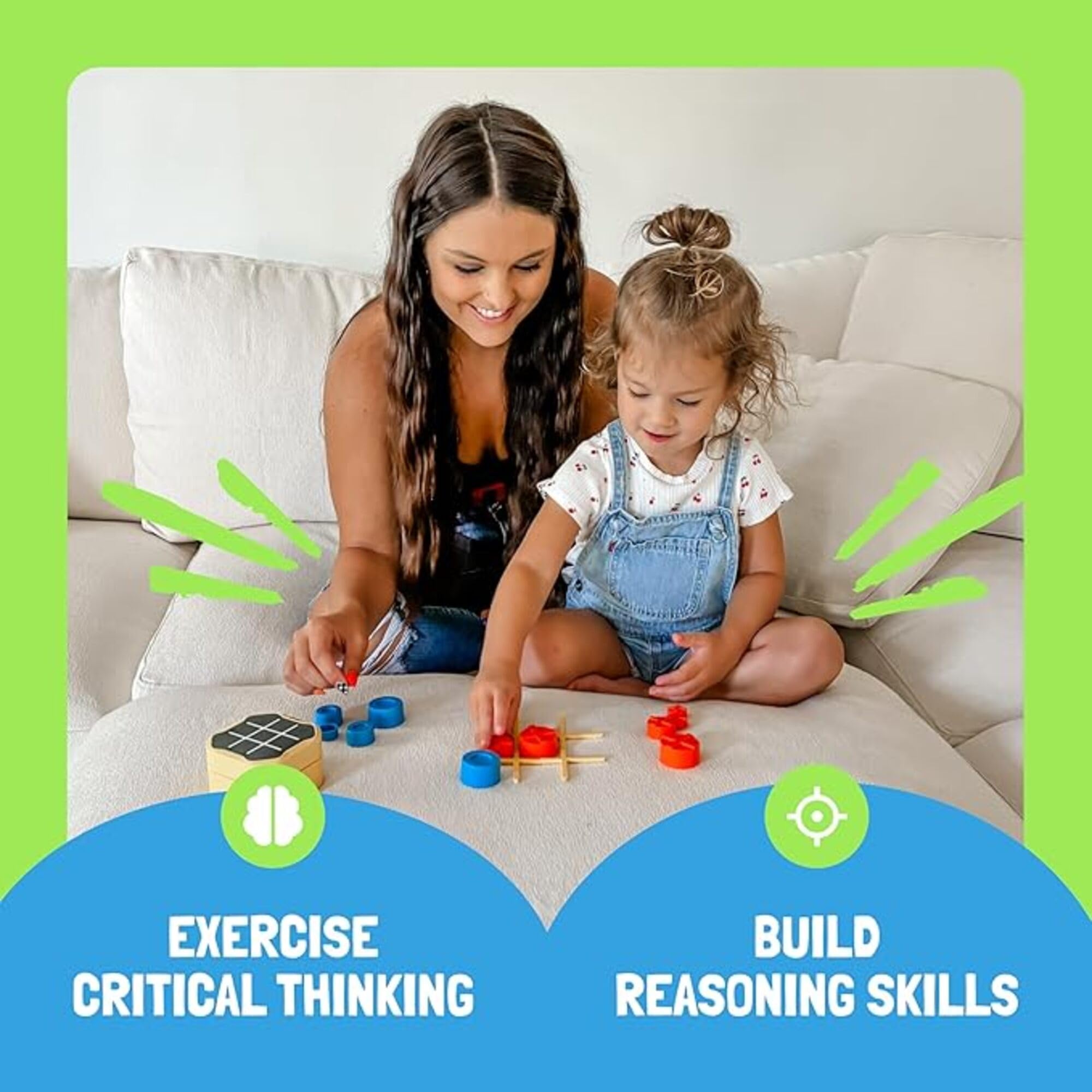 Giiker Tic Tac Toe Bolt Game, console di gioco portatile 3 in 1 originale, giochi da viaggio portatili per viaggi in auto, giochi da tavolo per bambini e adulti