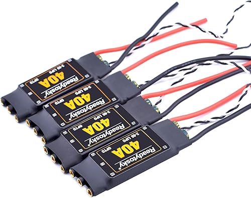 Miniatura 2 de Readytosky 40A ESC OPTO 2-6S sin escobillas ESC controlador electrónico de velocidad para F450 17.717 in F550 S500 ZD550 RC helicóptero Quadcopter