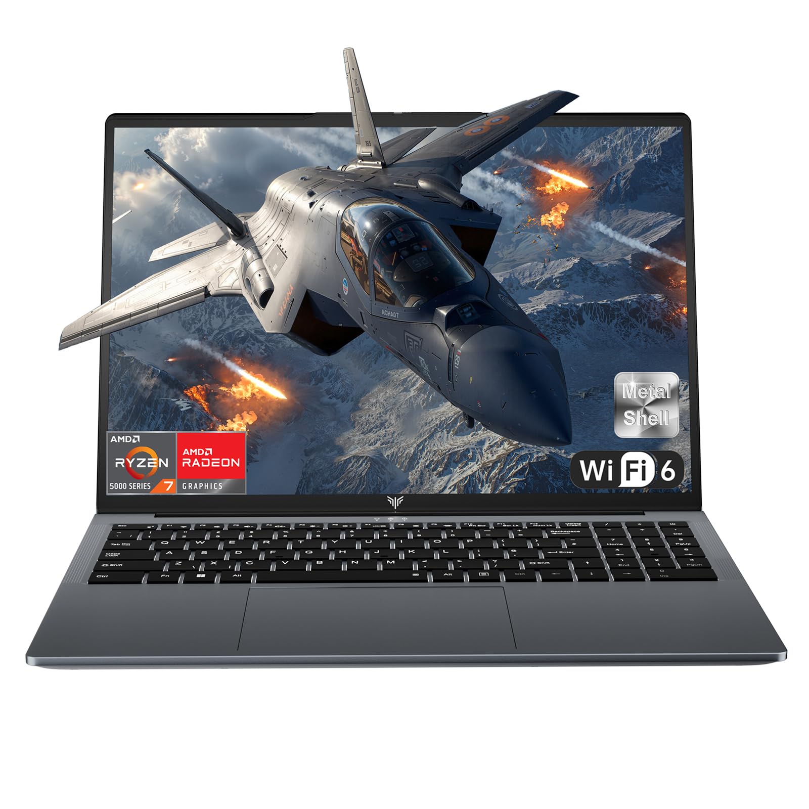 KAIGERR 2025 AMD Laptop, 16.0inch Laptop Computer with AMD Ryzen 7 5700U(8C/16T, Up to 4.3GHz), 16GB RAM 512GB NVMe SSD Windows 11 Laptop, Radeon RX Vega 8 Graphics,WiFi 6, Backlit KB