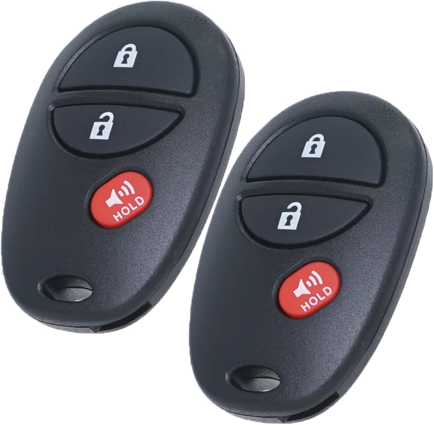 MechanMagic Car Key Fob Replacement for Toyota Tundra Tacoma Sequoia Sienna Highlander Keyless Entry Remote Control 2005 2006 2007 2008 2009 2010 2011 2012 2013 FCC ID:GQ43VT20T 2 Pack