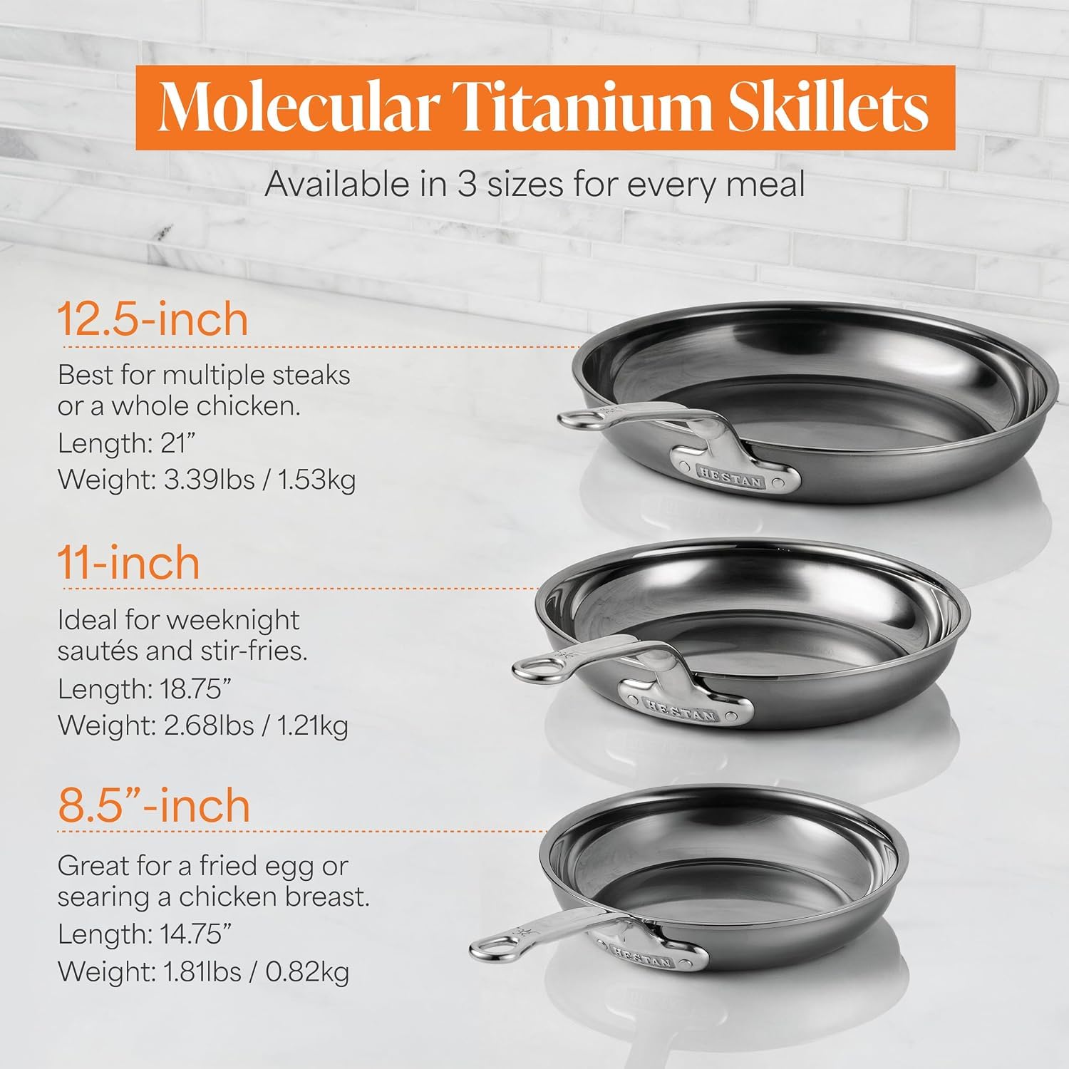 Hestan NanoBond Frying Pan - Titanium Bonded -3 Hestan NanoBond Frying Pan - Titanium Bonded -3