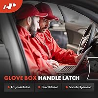 Vista 7 de A-Premium Pestillo de manija de la guantera negro compatible con Chevrolet Corvette 2005-2013 Convertible Hatchback