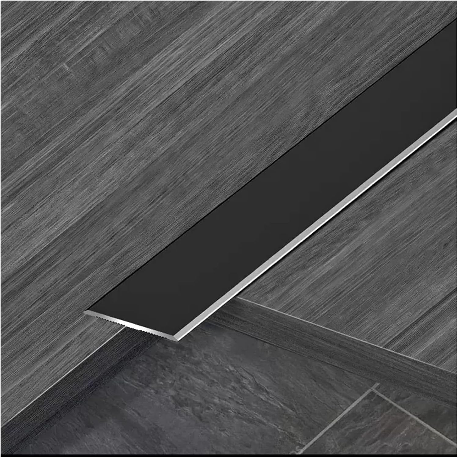 Amazon.co.jp アルミ製フラットフロアスレッショルドストリップ、ウォールトリムストリップカバードアカーペットエッジドア