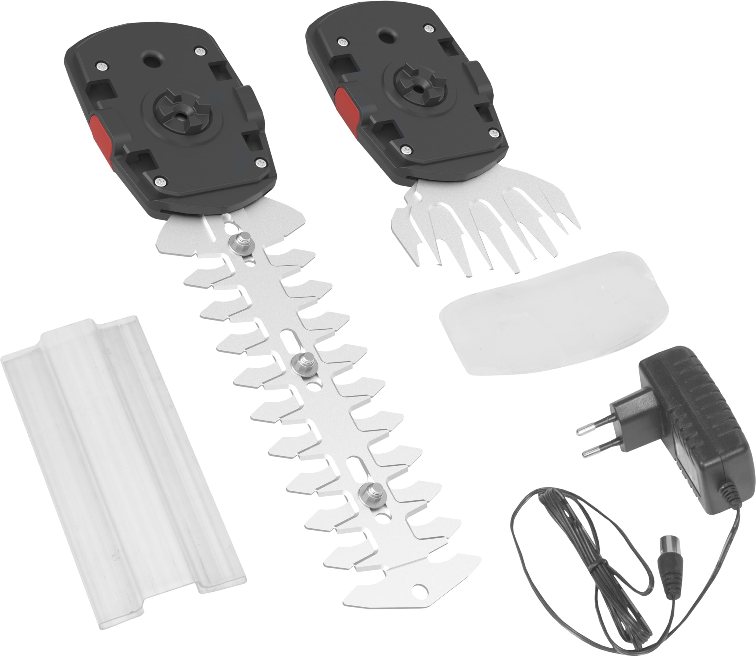 Güde Kit per la cura del giardino a batteria GPS 7,2 V-1.5 agli ioni di litio (batteria integrata 7,2 V/1,5 Ah, TÜV/GS, accessorio per cesoie per siepi e cespugli, prolunga telescopica con telaio,