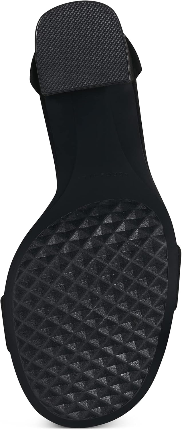 Aerosoles Women's Lawrence Heeled Sandal, Black Faux Suede, 9.5 - Image 10