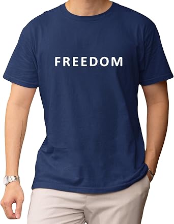 Freedom Printed Tee Patriotic Statement Shirt Inspired by Charlie Kirk Moment Bold Minimalist Graphic Design