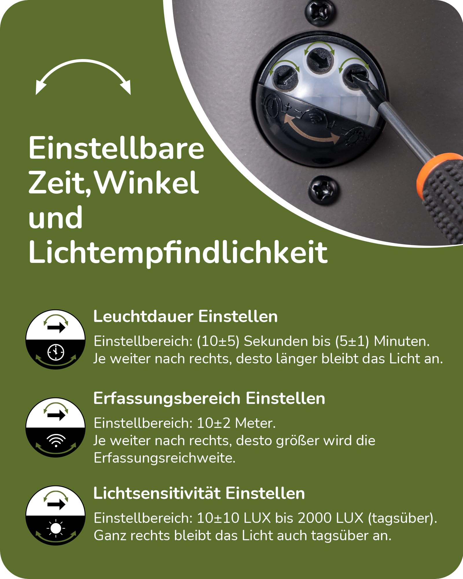 EDISHINE Zewnętrzna lampa ścienna z czujnikiem ruchu, gniazdo E27, wodoodporna IP44, lampa ścienna z aluminium i szkła hartowanego do ogrodu, na taras, fasadę, żarówki nie są dołączone, antracytowa