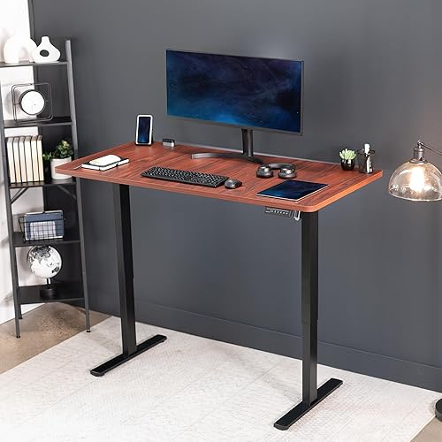 Vista 50 de VIVO DESK-TOP60-30W - Mesa universal de 60 x 30 pulgadas para marcos de escritorio estándar y sentados a pie, altura ajustable, escritorio blanco