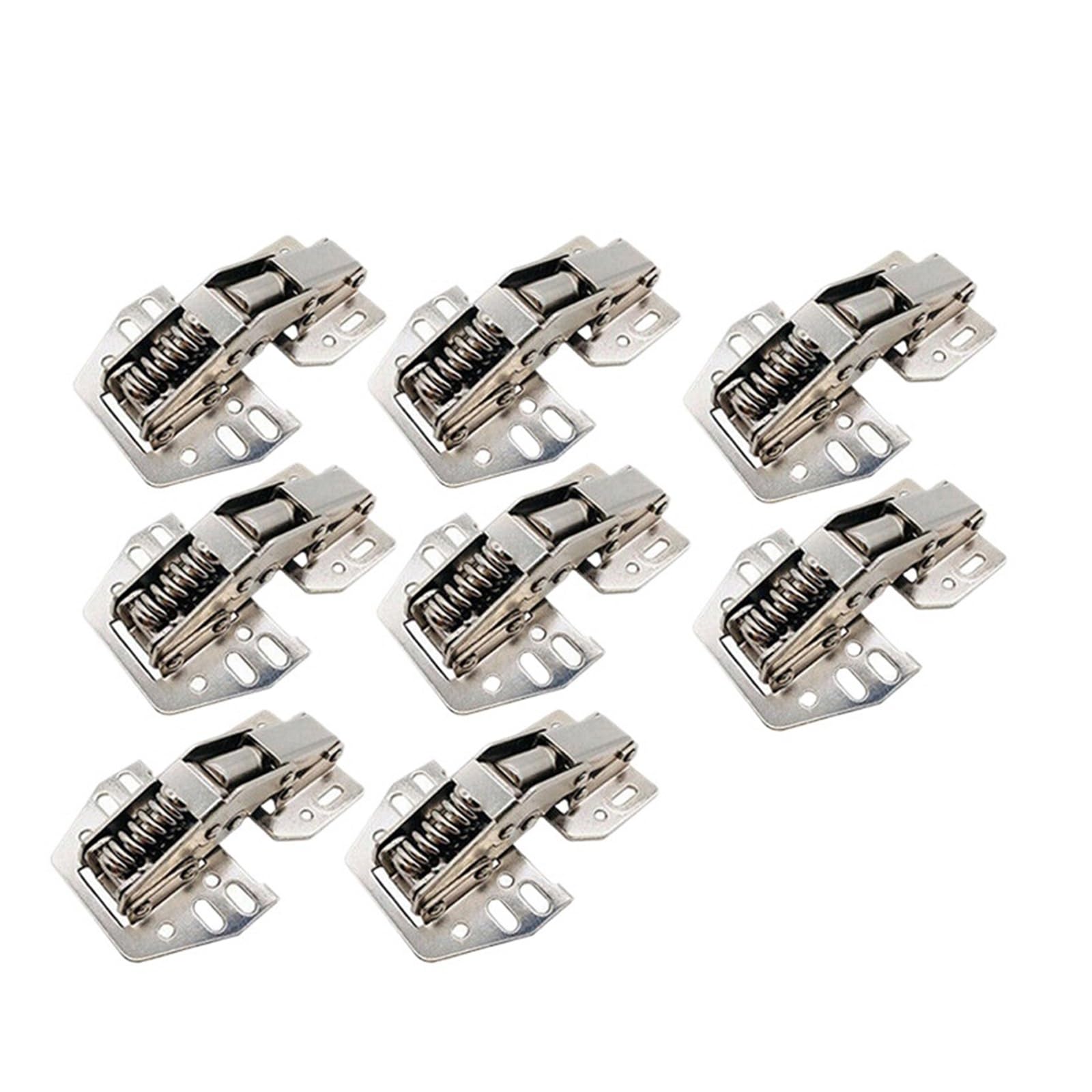 2-12PC Overhead Swing Up Hinges for Face Frame Cabinet and RV Cupboard Doors(8pcs)
