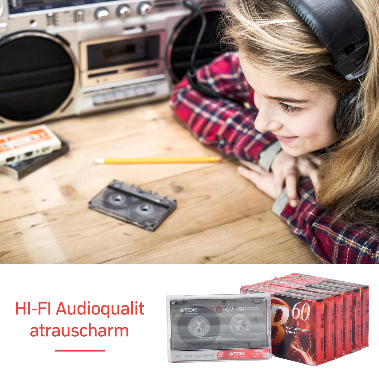 Cassettes Audio Vierges Haute Performance Faible Bruit pour Enregistrement Conférences Séminaires