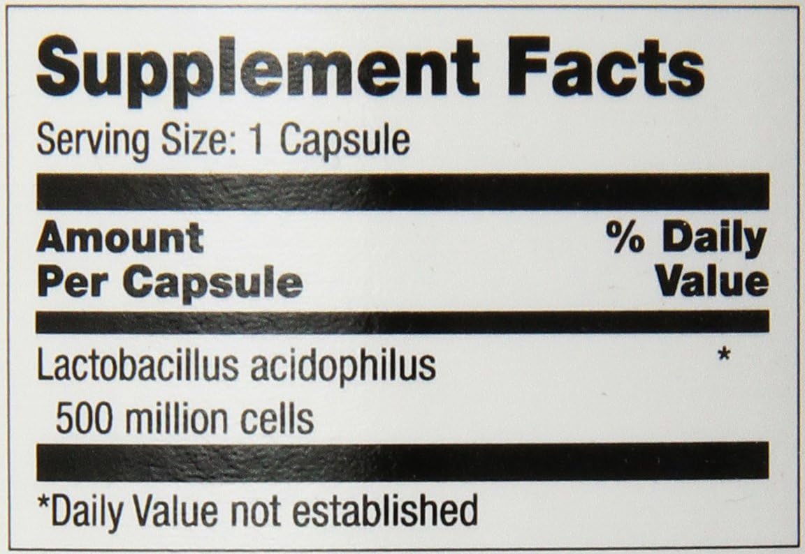 Optimum Acidophilus Lactobacilli Capsules, 250 Count