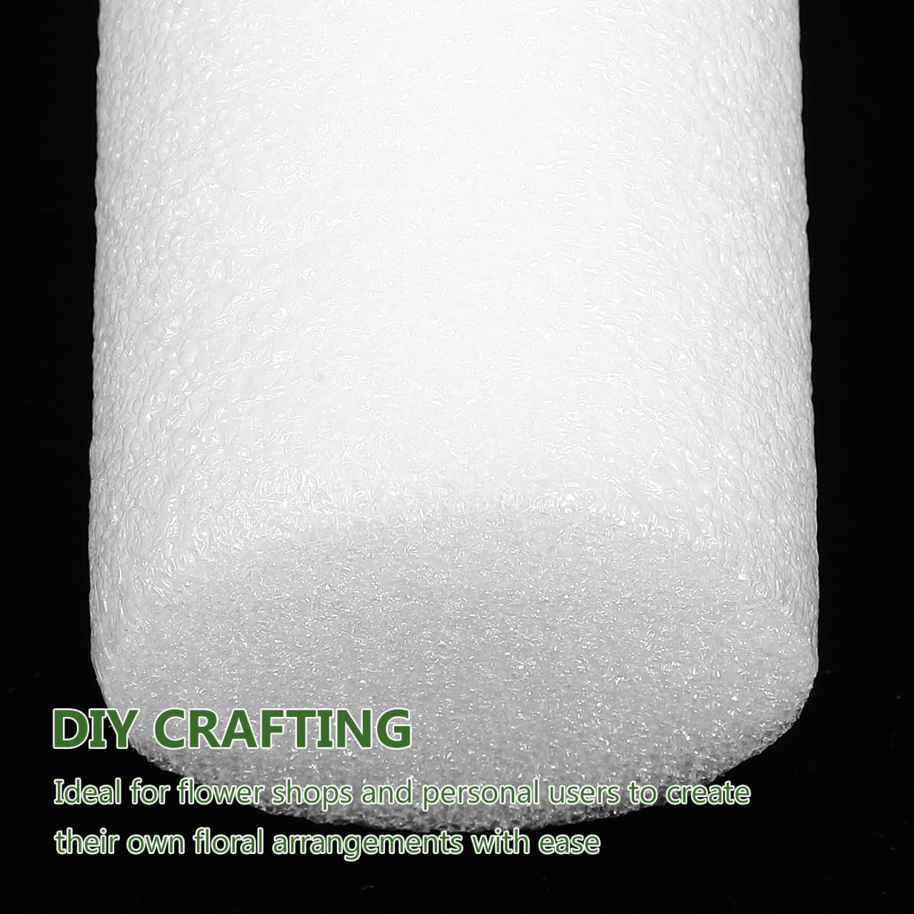 PLAFOPE Foam Rods for Flower Arrangements 5Pcs 15.55In Lightweight White Foam Sticks for Florists DIY Crafting Floral Arrangement Supplies and Home Projects