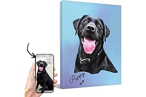 Custom Pet Portrait Canvas Wall Art: Immortalize Your Beloved Furry Friends