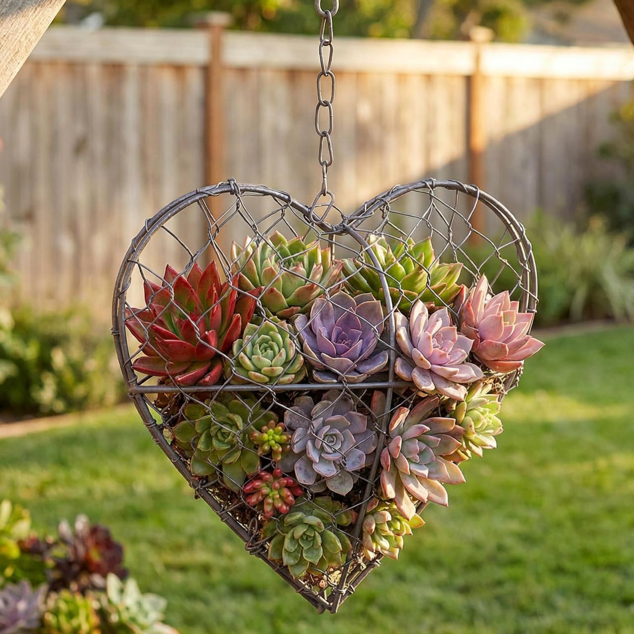 Garneck 3pcs Decorative Iron Wire Wreath Hanging Planter for Spaces Chic Basket for Home and Garden Decor for Balconies and Patios