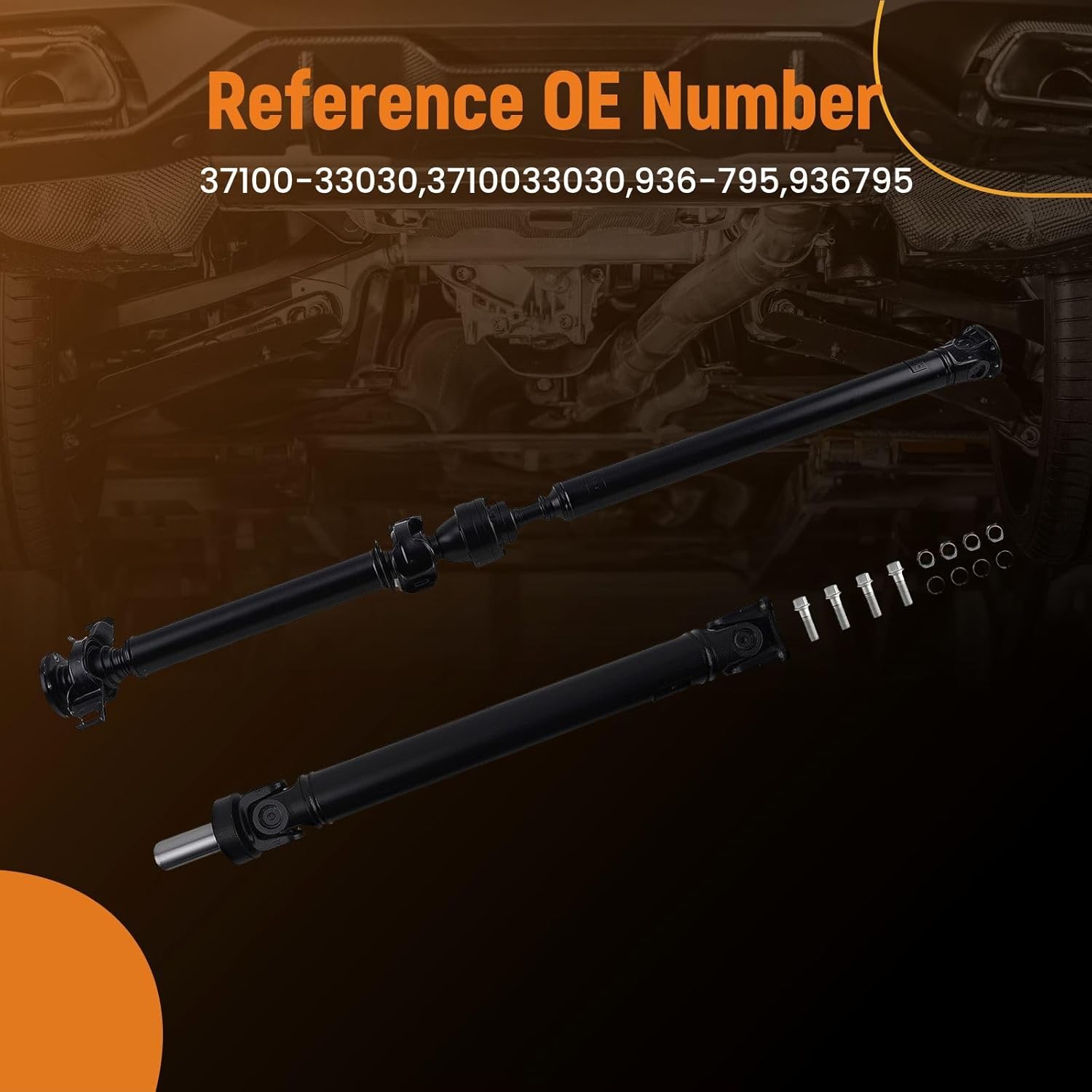 maXpeedingrods 90.63" Rear Drive Shaft Prop Shaft Driveshaft Assembly for Toyota Venza 2009-2014 Sport Utility 2.7L 3.5L Replace# 37100-33030, 936-795