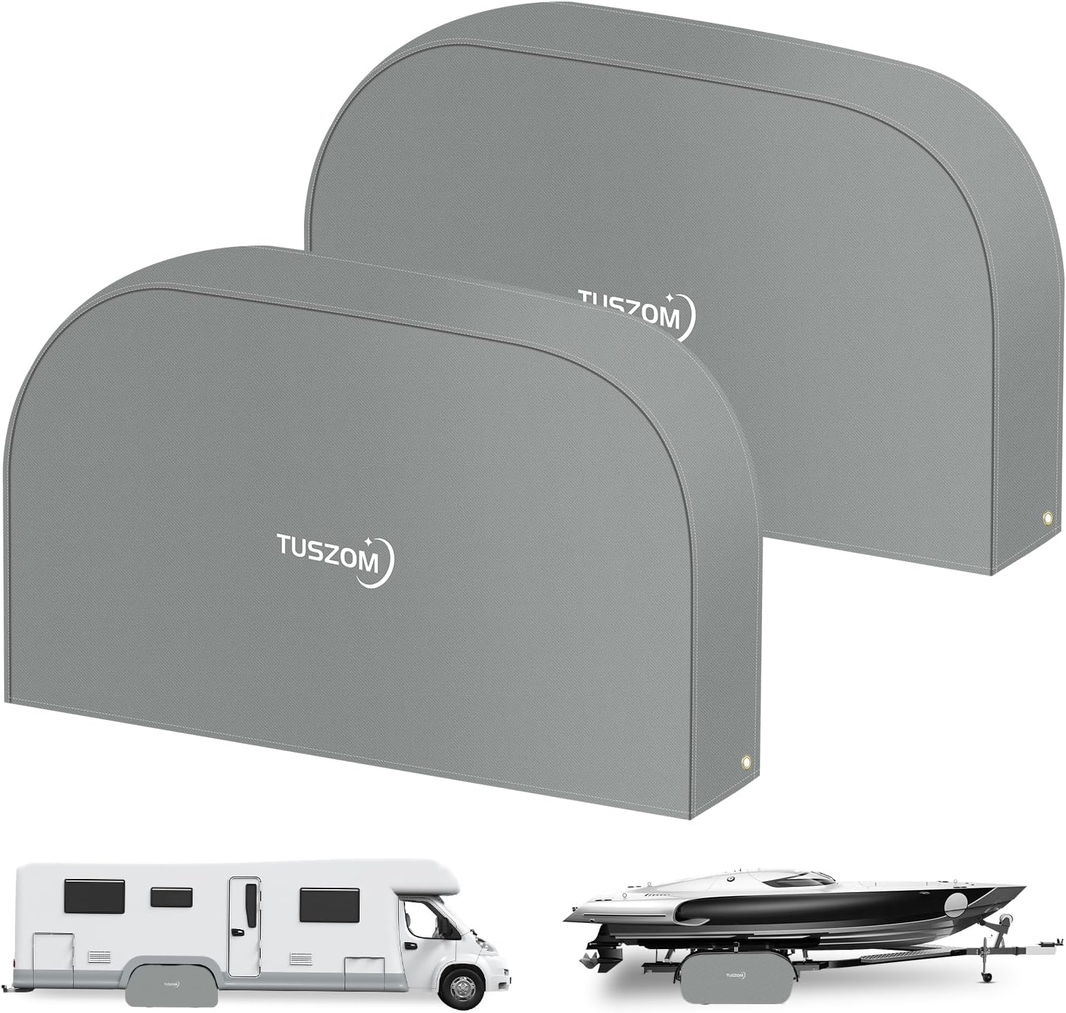 ADCO 3922 White Double Axle Tyre Gard Wheel Cover, 30 Inch