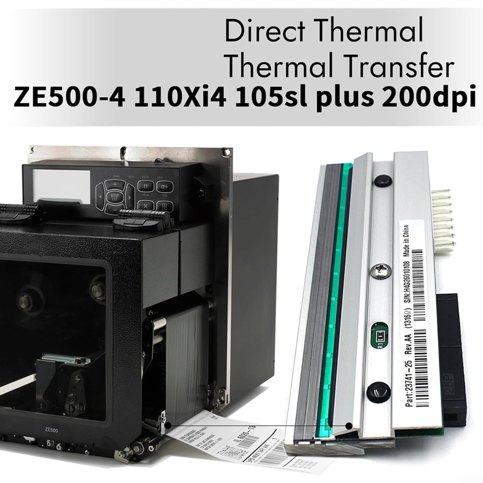 Ersatz-Thermodruckkopf für Zebra 110Xi4 110XiIV, 203dpi, Teil P1004230, Hochauflösender Niedertemperaturdruck für Bürogeräte
