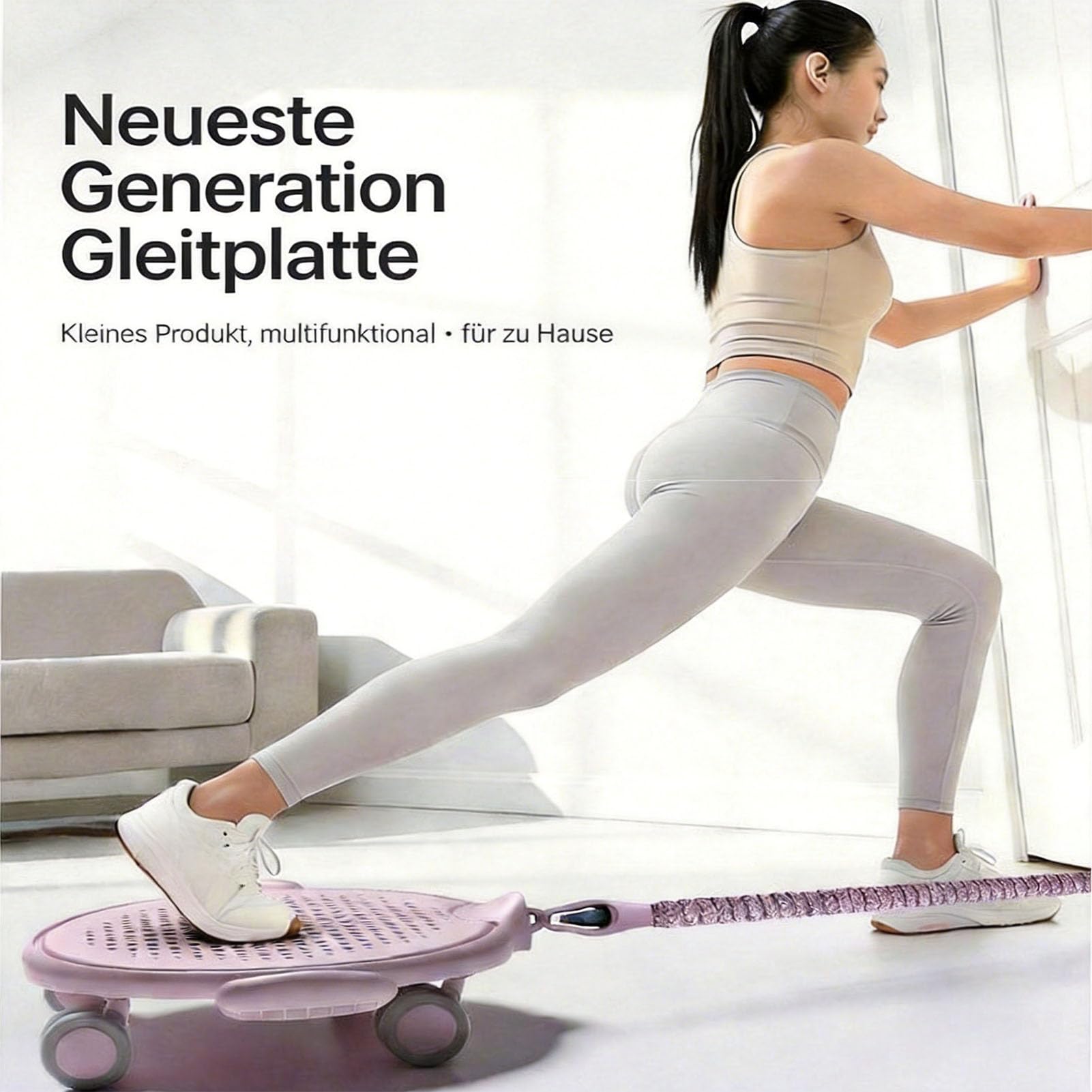Sliders Fitness mit Latexseile und Verdickte Kniepolster