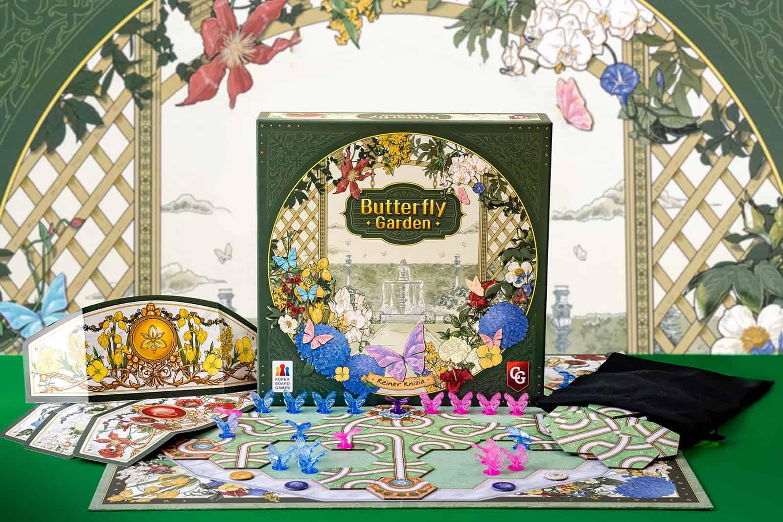 Capstone Games | Butterfly Garden | Boardgame by Reiner Knizia | Tile Placement Game for 2 to 4 Players Ages 8 and Up | English