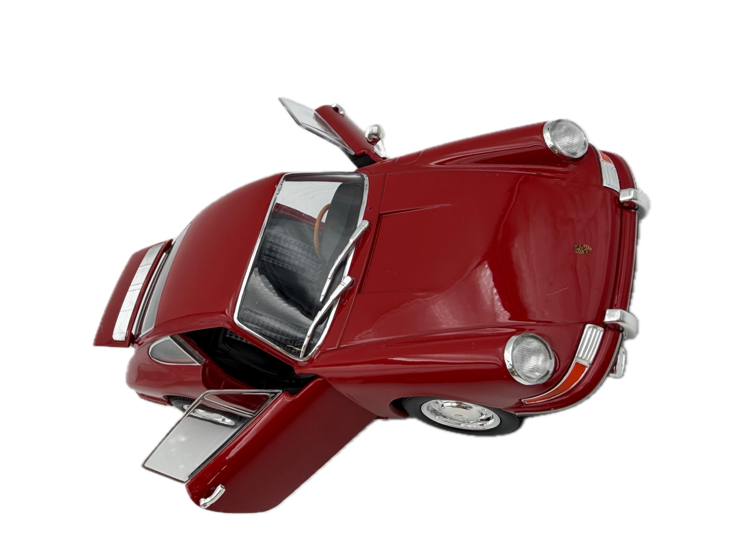 Porsche 911 Modellauto 1:24, rot - Detailgetreues Sammlermodell I GT Marketing I Miniatur Fahrzeug (Museum Edition)