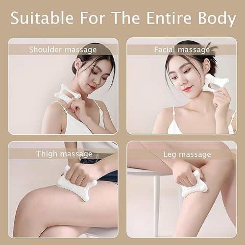 Miniatura 7 de Masaje Gua Sha, tabla de Gua Sha, cerámica reduce la grasa, estática, portátil, placa raspadora de cuerpo completo para mujeres y adultos