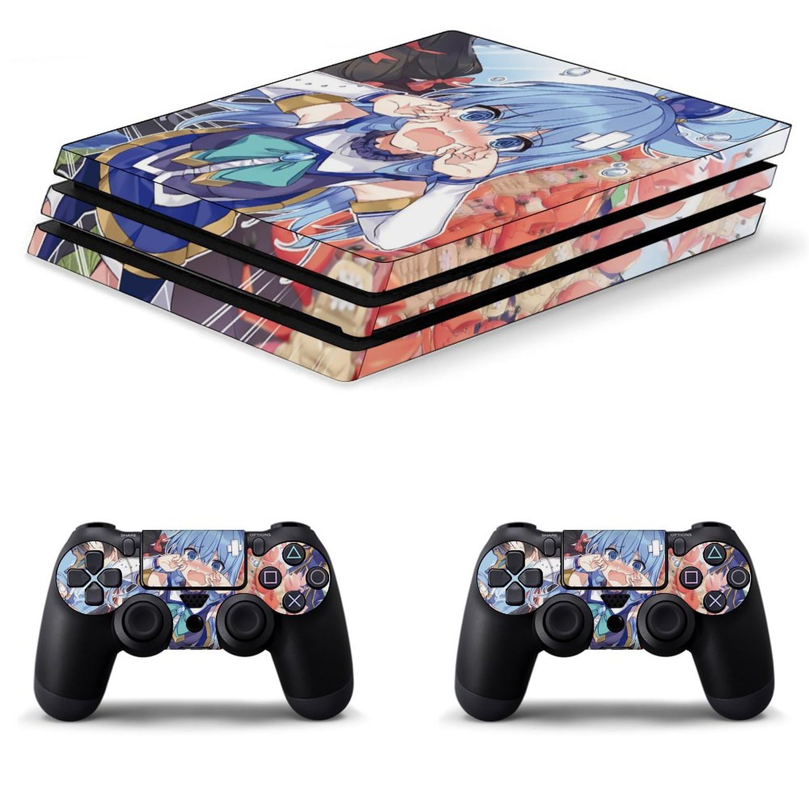 PlayStation4 -  プッチンさま専用 Amazon.co.jp: for PS4 Pro スキンシール セット この素晴らしい世界に
