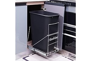 Pull Out Your Kitchen Trash Under Cabinet with Sliding Waste Bin Shelf