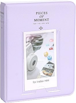 Fujifilm INSTAX Mini 12 Instant Film Camera Lilac Purple + Fuji Single Pack - 10 Prints Protective Case Purple Photo Album Travel Sticker Bundle