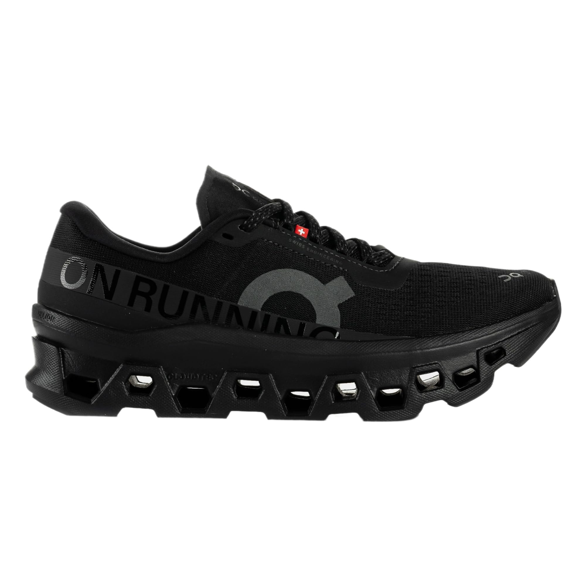 On Running Women's Black Running Shoes, 8 Uk, Cloudmonster 1