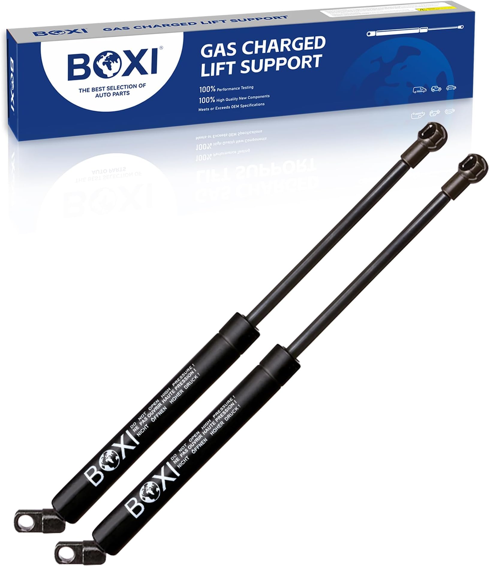 Qty(2) BOXI Trunk Gas Charged Lift Support for BMW 525i 1995 2001-2006 / 528i 1996-2000 / 530i 2001-2003 / 540i 1995 1997-2003 / M5 2000-2003 Trunk with Rear Spoiler | Replaces SG402050 51248222913
